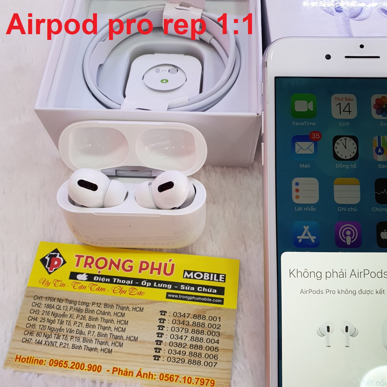 Tai nghe Airpod Pro Rep Chip Jerry