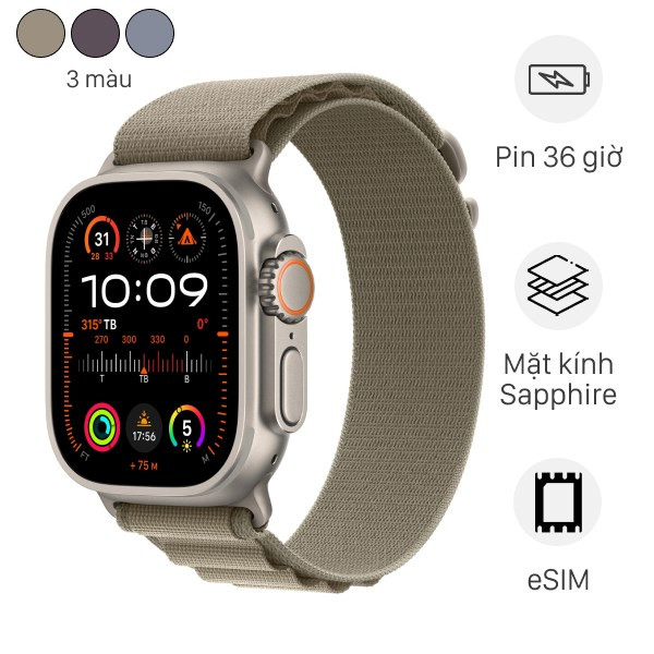 Apple watch Ultra 2 (Lte) 49mm Mới chính hãng