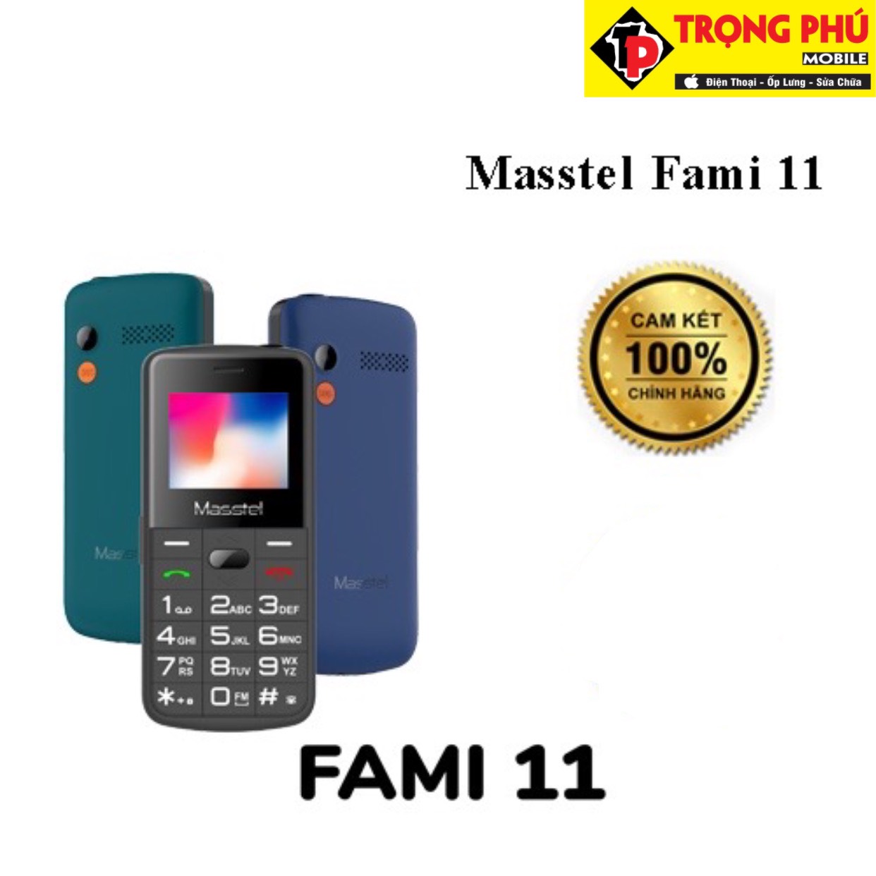 Điện thoại MASSTEL FAMI 11 mới fullbox người già