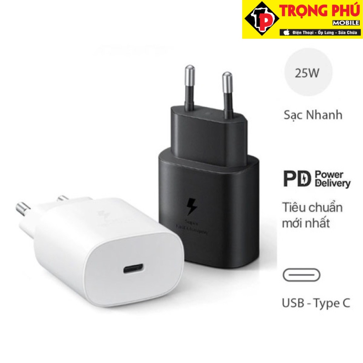 Cốc Sạc samsung 25W zin 250 Trọng phú mobile