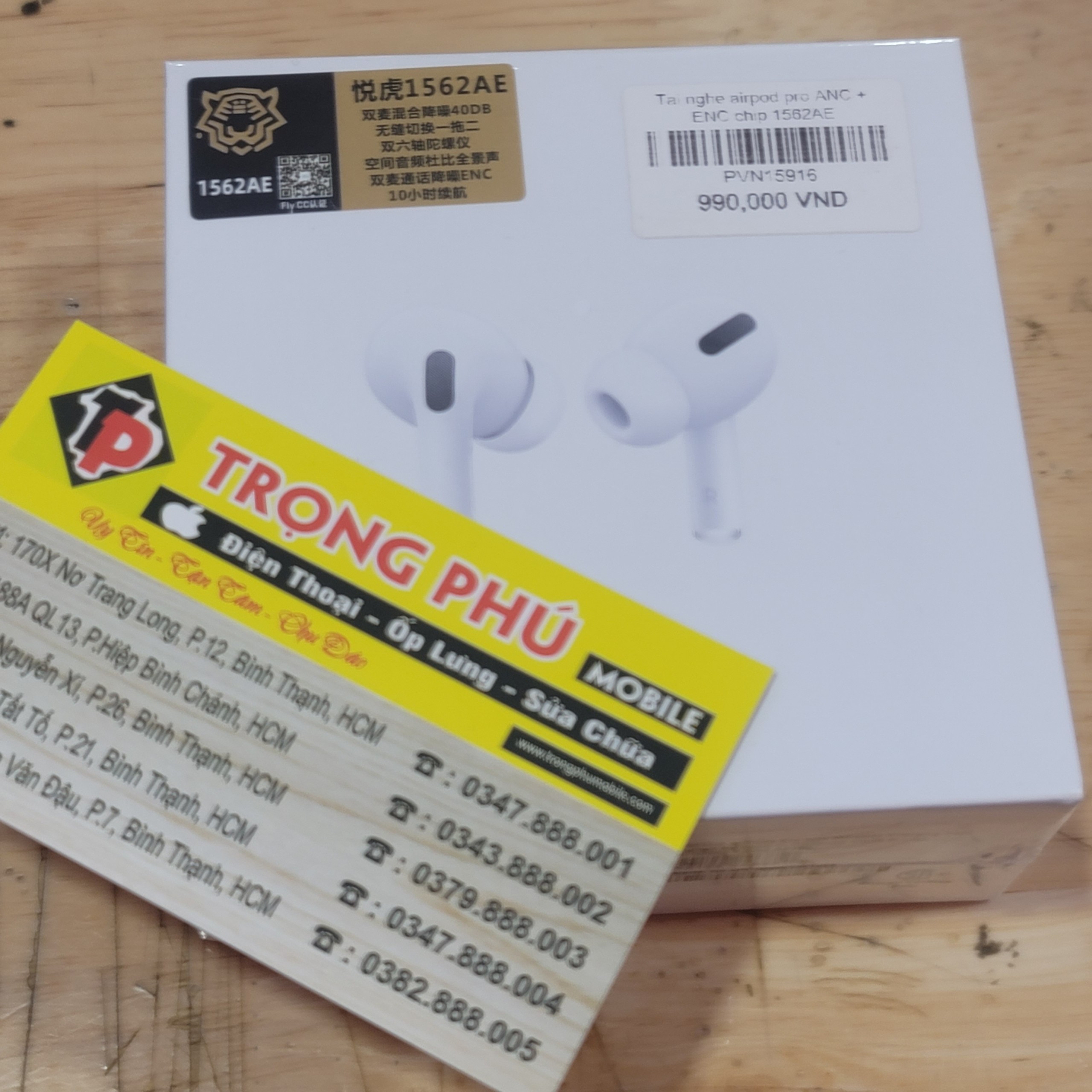 Tai nghe airpod pro rep Hổ vằn ANC + ENC 1562AE