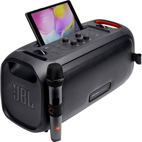 Loa JBL PartyBox Black ONTHEGO (Tặng 2 Mic)