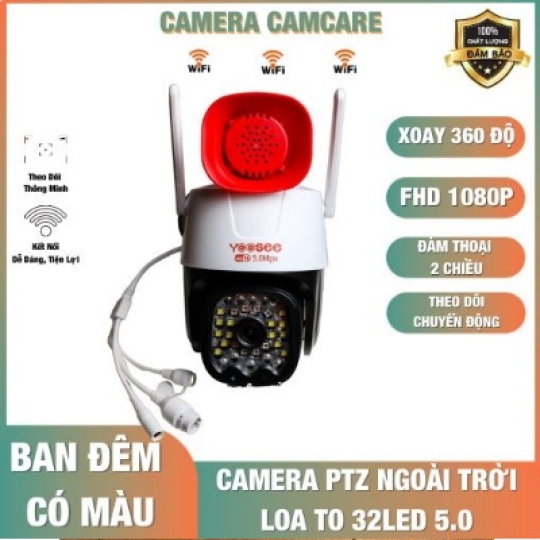 Camera Wifi Yoosee LB023/YS20 5.0 Có Còi Hú