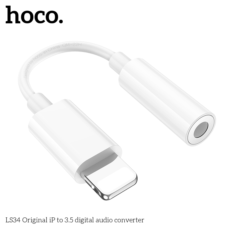 Cáp chuyển đổi Iphone lighting-3.5 Hoco LS34