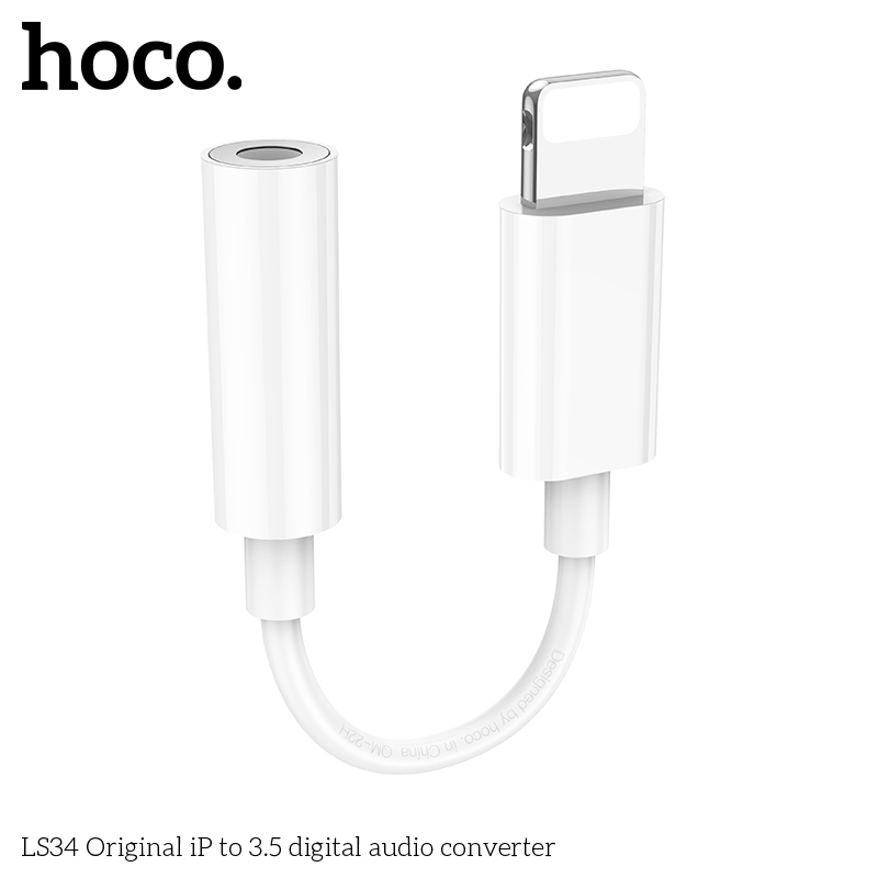 Cáp chuyển đổi Iphone lighting-3.5 Hoco LS34
