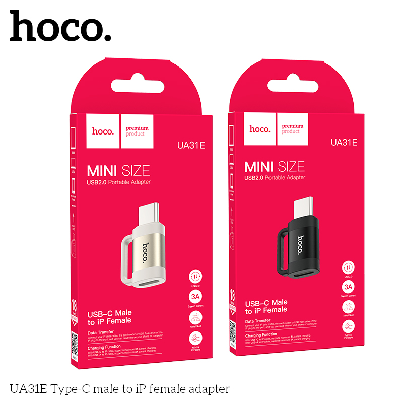 Bộ chuyển OTG Hoco UA31E TypeC-cắm lighting