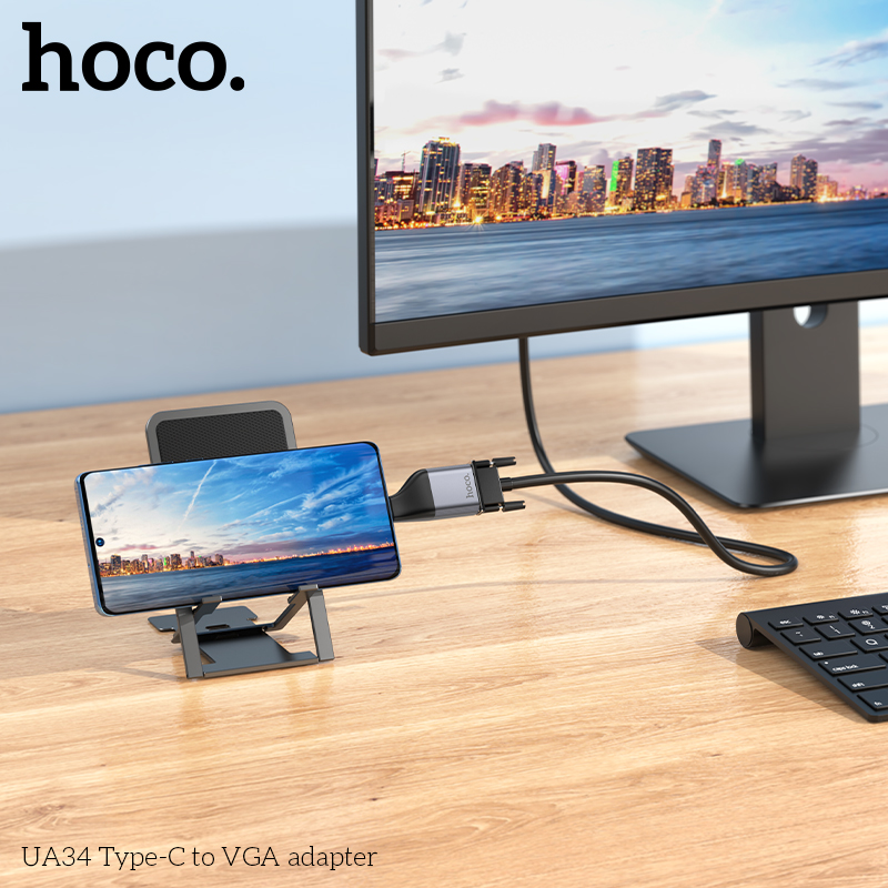 Bộ chuyển đổi Hoco UA34 TypeC - VGA