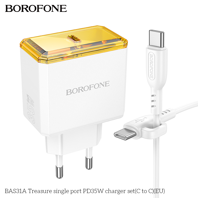 Bộ sạc Borofone BAS31A PD35w typeC-TypeC