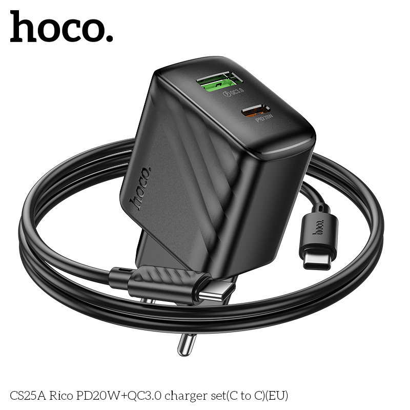 Bộ sạc Hoco CS25A 20w  typeC-TypeC