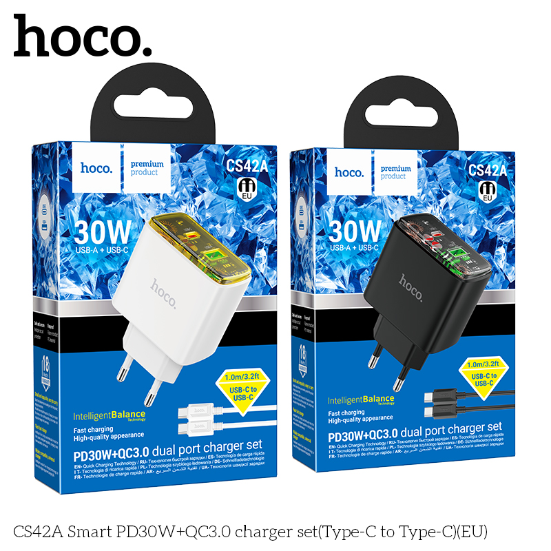 Bộ sạc Hoco CS42A PD30w (1C1A) typeC-TypeC