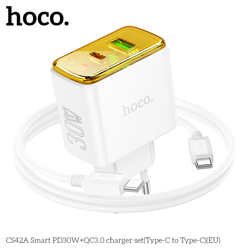 Bộ sạc Hoco CS42A PD30w (1C1A) typeC-TypeC