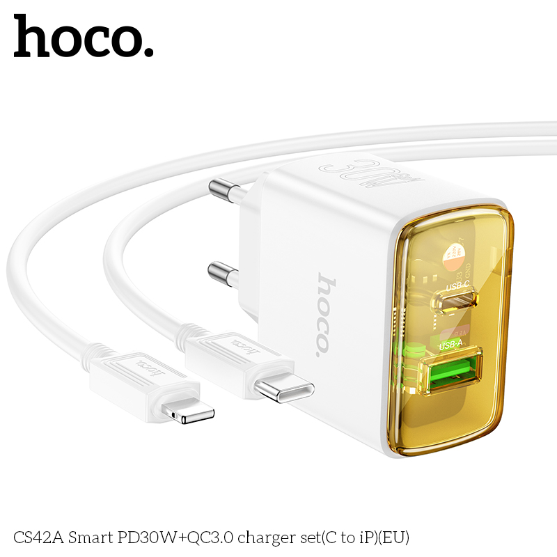 Bộ sạc Hoco CS42A PD30w (1C1A) typeC-lighting