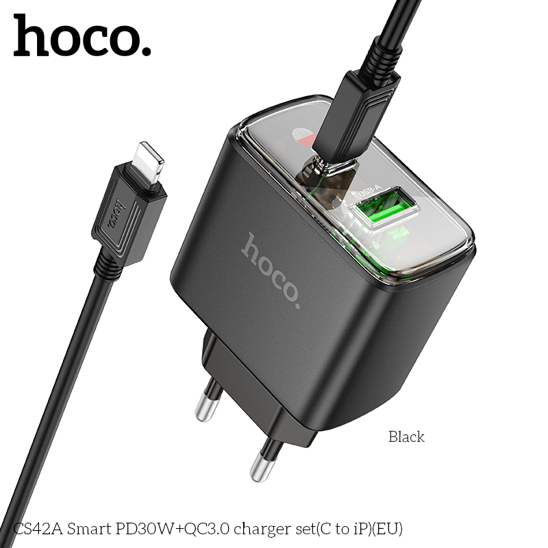 Bộ sạc Hoco CS42A PD30w (1C1A) typeC-lighting