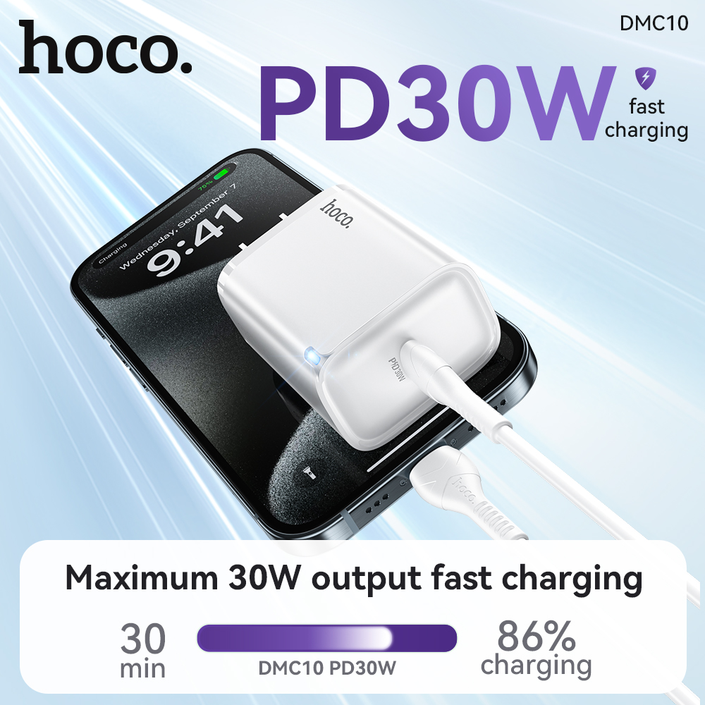 Bộ sạc Hoco DMC10 30w typeC-TypeC