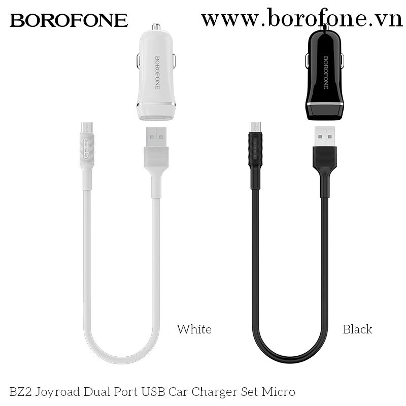 Bộ sạc ô tô xe hơi Borofone BZ2