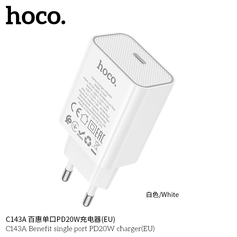 Cốc sạc Hoco C143A PD20w (1C)