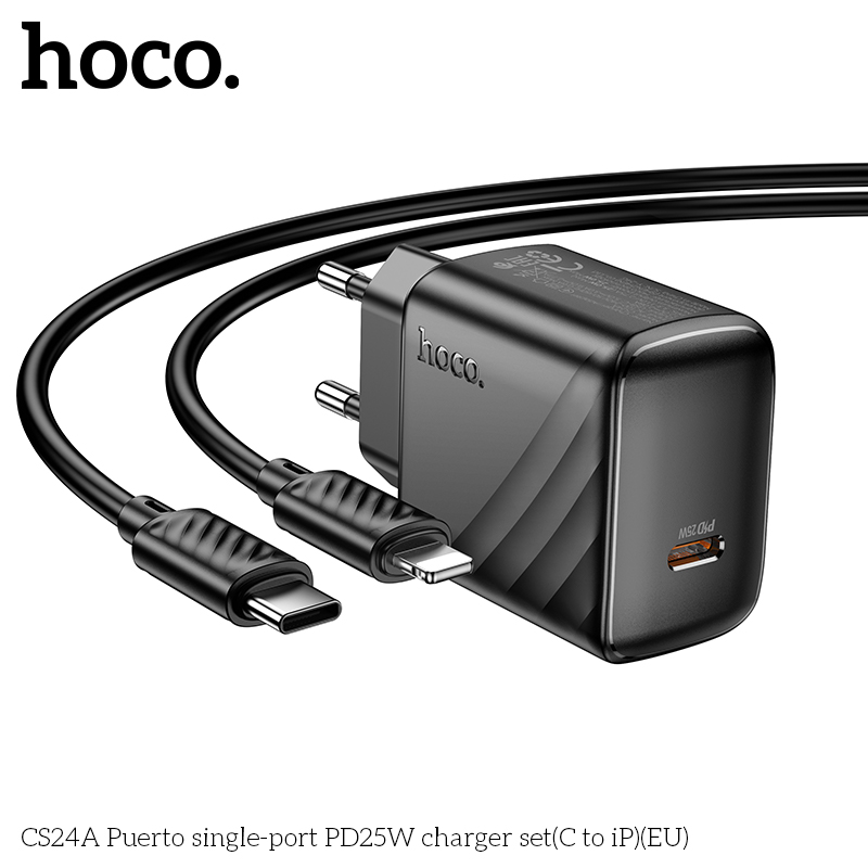 Bộ sạc Hoco CS24A PD25w typeC-lighting