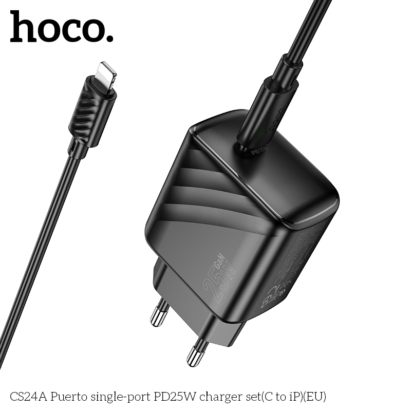 Bộ sạc Hoco CS24A PD25w typeC-lighting