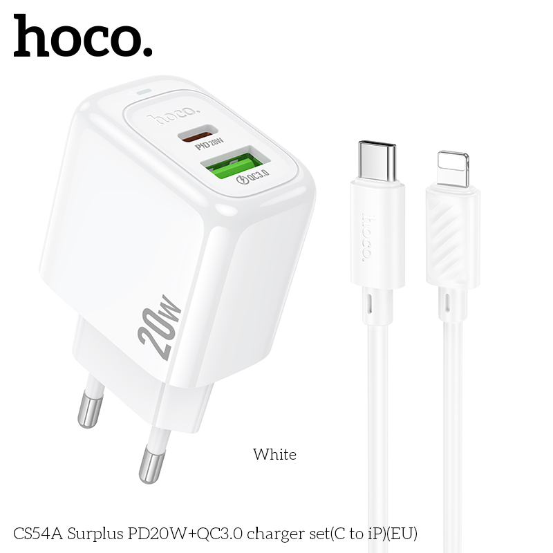 Bộ sạc Surplus Hoco CS54A PD20w+QC3.0