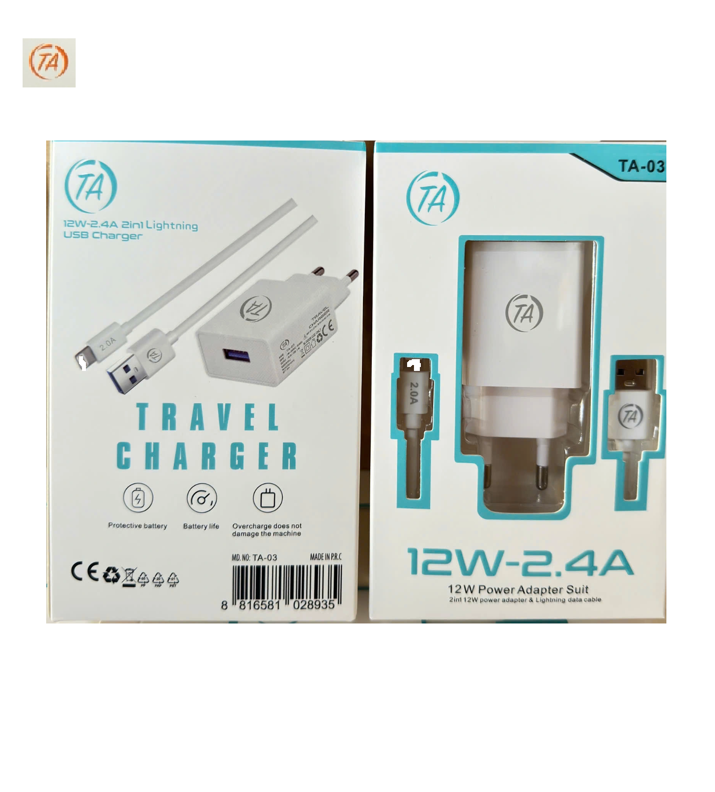 Bộ sạc USB-lighting TA-03 12w 70k