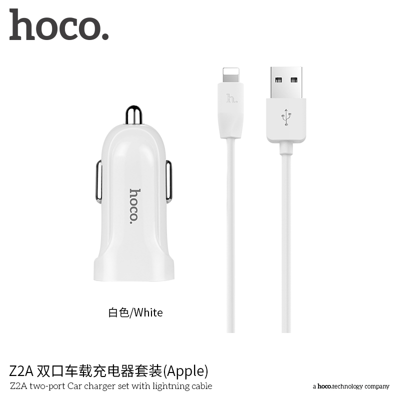 Bộ sạc ô tô xe hơi Hoco Z2A