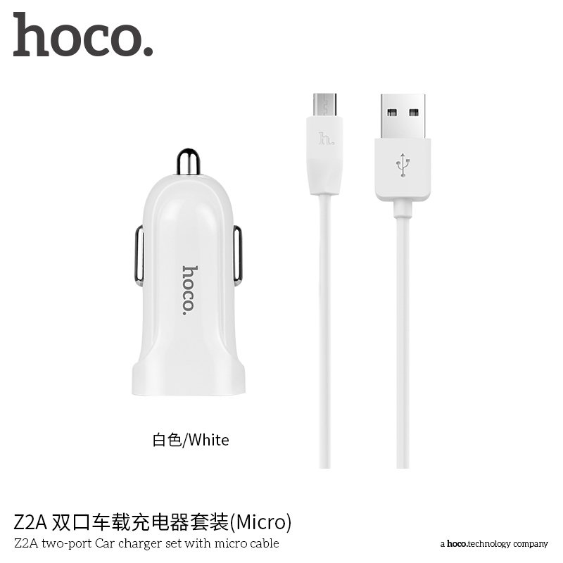 Bộ sạc ô tô xe hơi Hoco Z2A