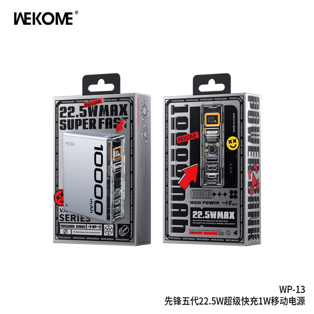 Pin Sạc dự phòng Wekome WP-13 10.000mah 22.5w