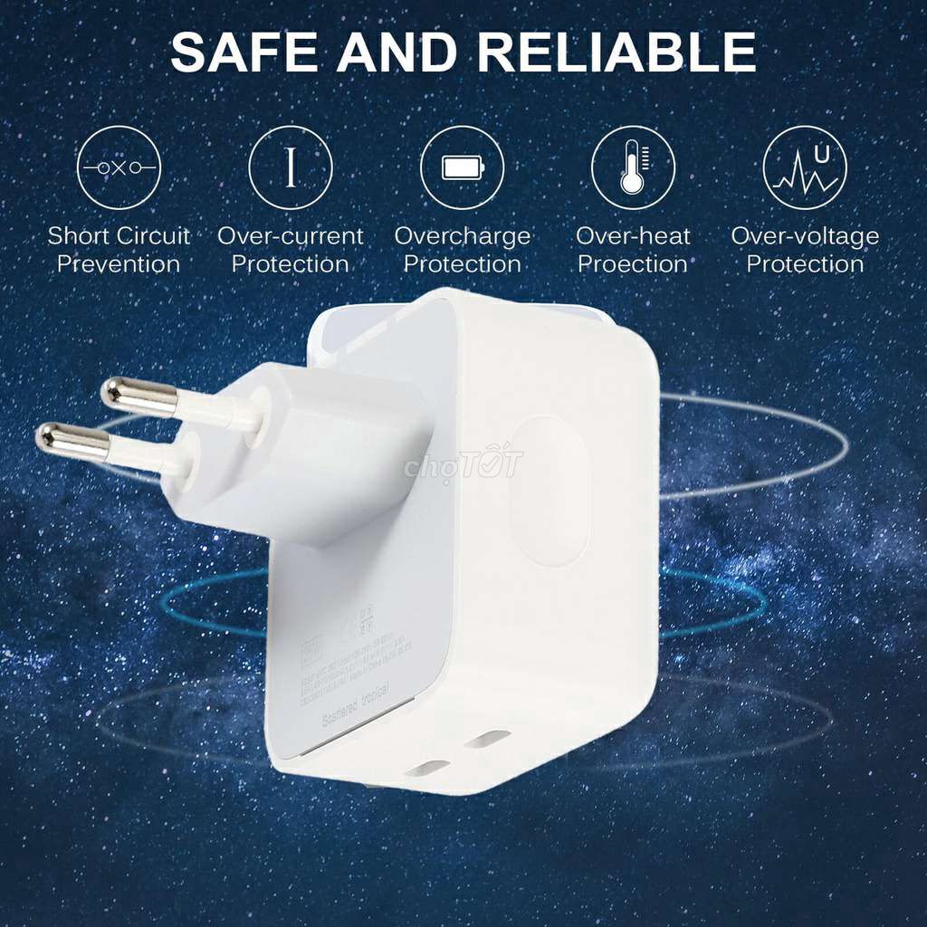 35W Dual USB-C Port Power Adapter - Apple
