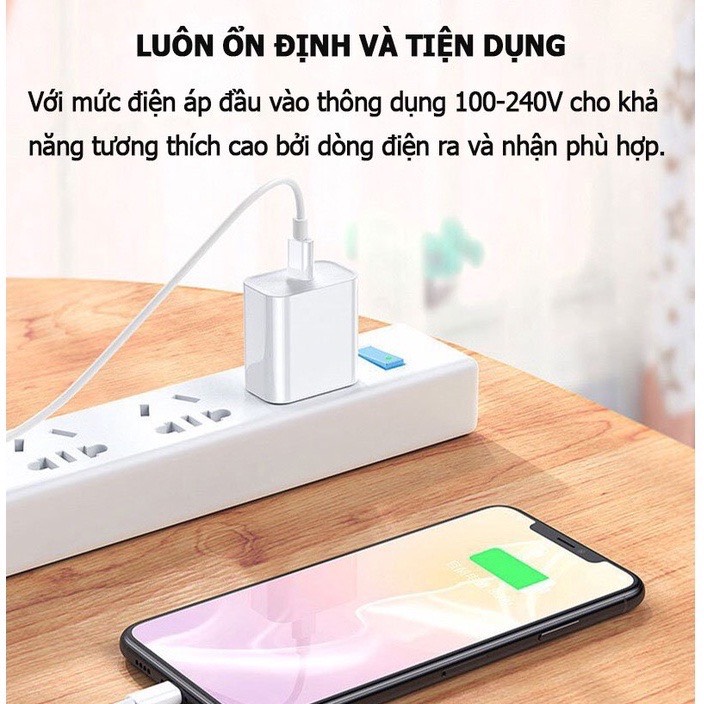 Bộ sạc iPhone 12/13/14promax xịn 20W 270k - TypeC-Lighting