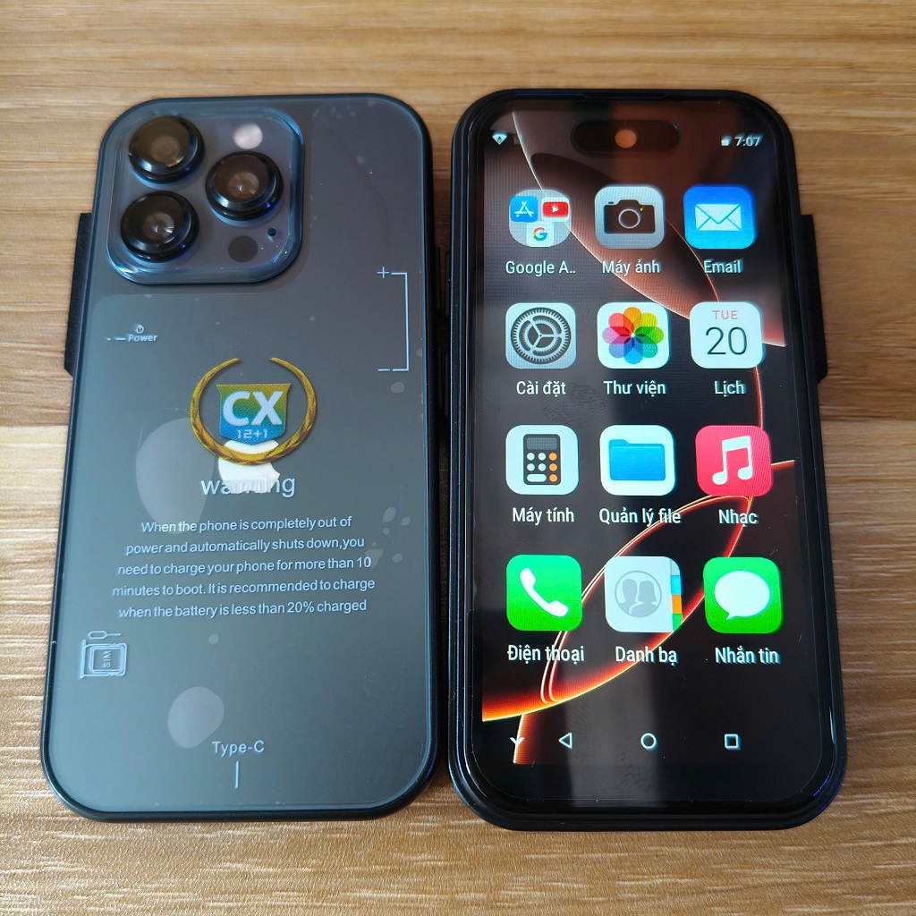 Điện thoại i16 mini cảm ứng, wifi, 4G, android