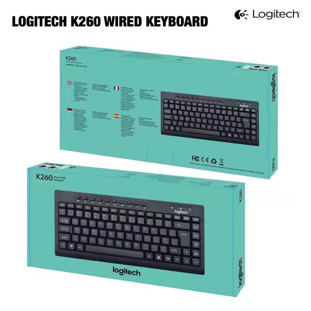 Bàn Phím Máy Tính Có Dây Mini Logitech K260
