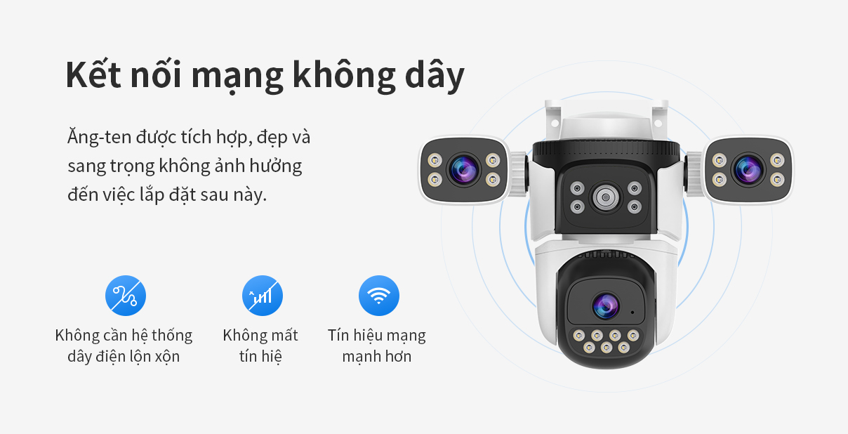 Camera Dùng Wifi 3 Mắt VSTARCAM CS621SR-6MP