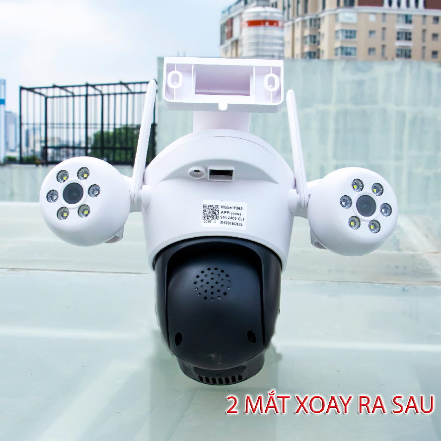 Camera Wifi 4 Mắt 3 Màn Hình Yoosee F068. 15MP