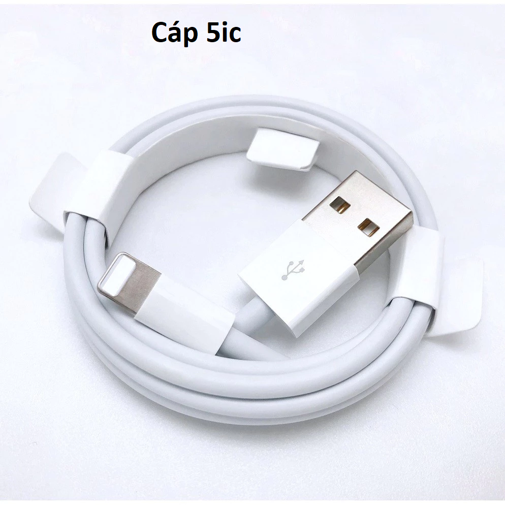 Cáp sạc Usb-Lighting 5ic cho IP5/6/7 trắng 20k
