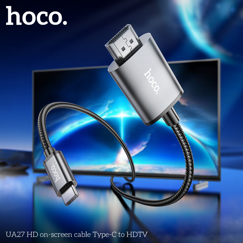 Cáp chuyển màn hình điện thoại iphone lên tivi lighting-HDMI Hoco UA27