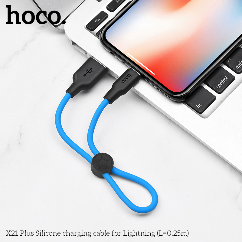 Cáp sạc Hoco X21plus ngắn 0.25cm - USB-Micro