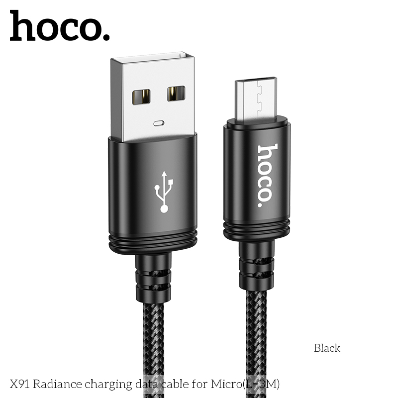 Cáp Sạc dài 3m Hoco X91 USB-Micro Trọng phú mobile