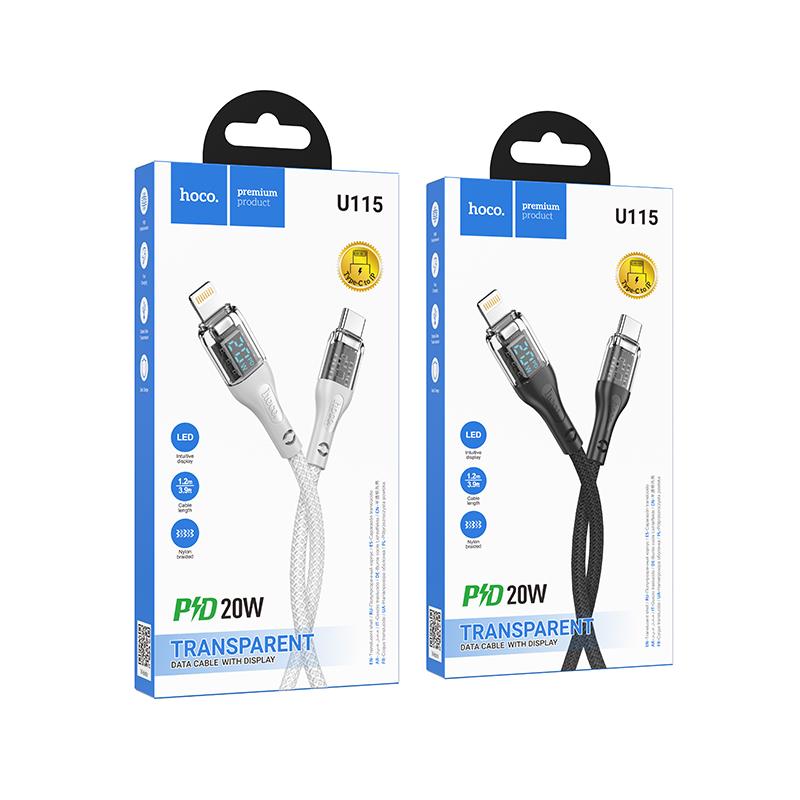 Cáp sạc Hoco U115 20w TypeC-lighting iphone