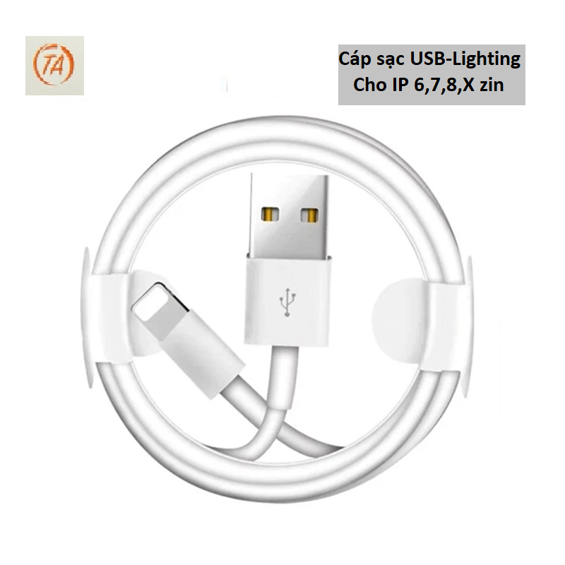 Cáp sạc USB-Lighting Cho IP 6,7,8,X 120k - Usb-Lighting