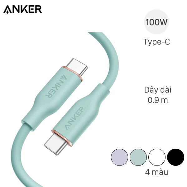 Cáp sạc Anker PowerLine III typeC-Lighting FLOW