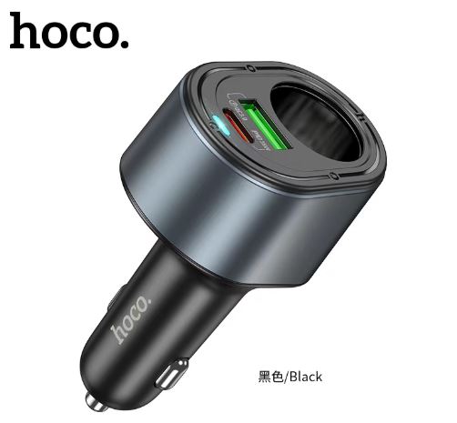 Cốc sạc ô tô có bật lửa Hoco Z56 PD35w+QC3.0