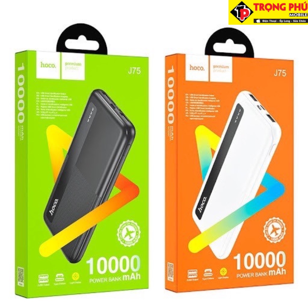 Pin sạc dự phòng Hoco j75 10.000mah - Đen