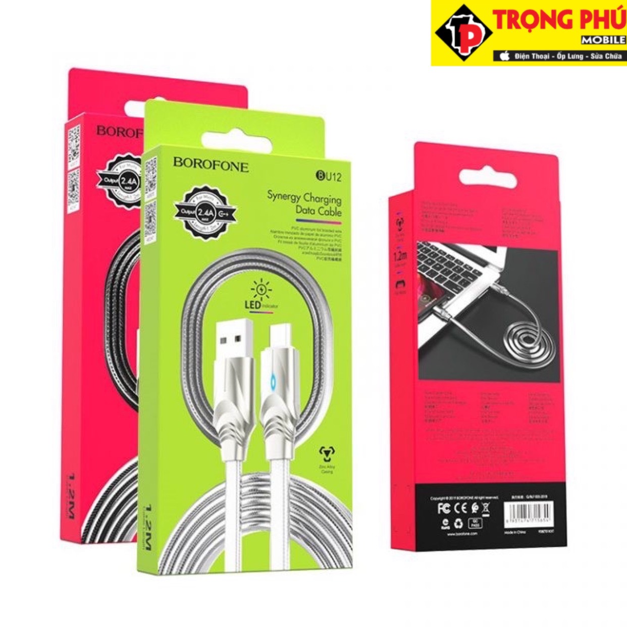 Cáp sạc BOROFONE bu12 Trọng phú mobile