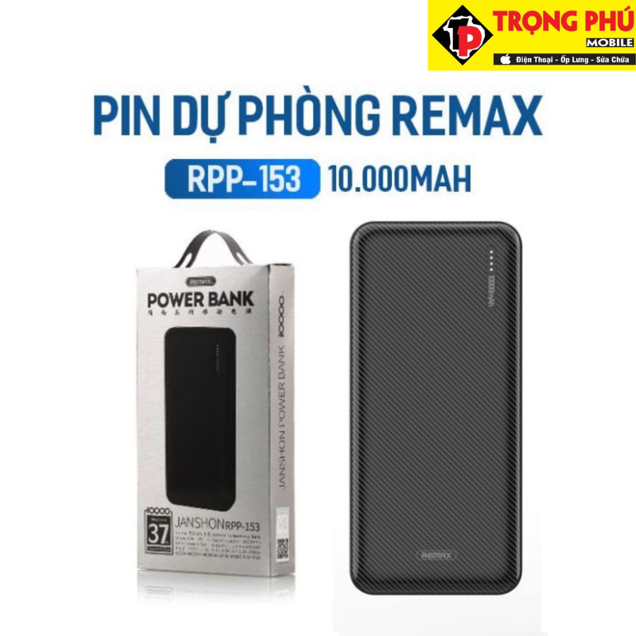 Pin Sạc dự phòng Remax Rpp 153 10.000mah