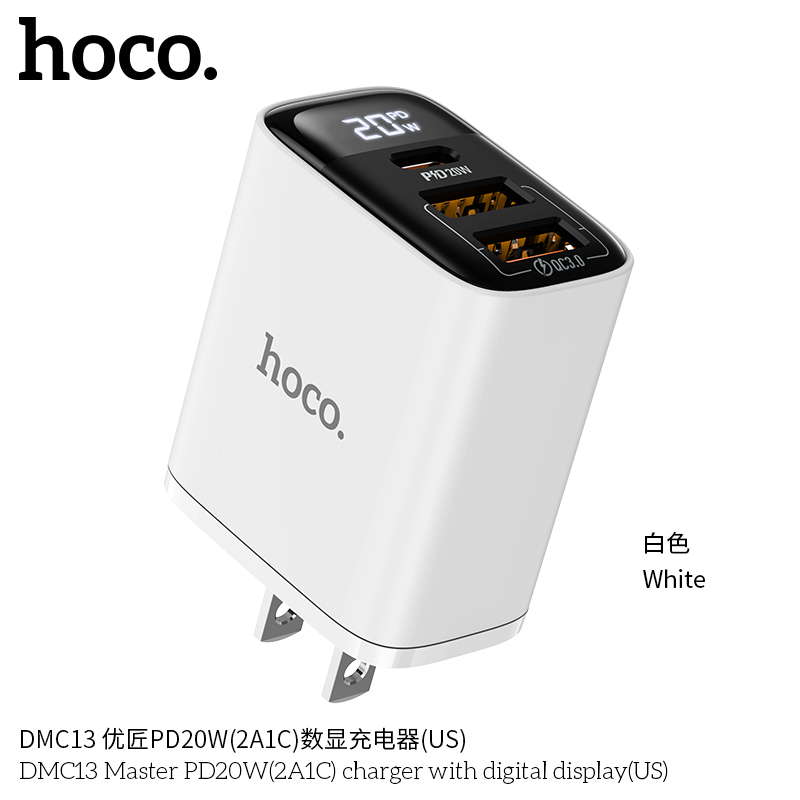 Cốc sạc Hoco DMC13 PD25w (1C2U)