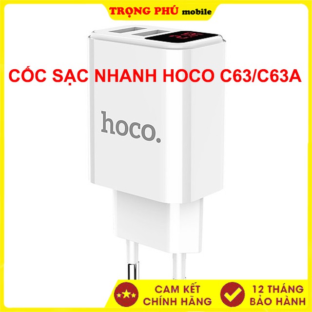 Cốc sạc nhanh hoco c63/c63a Trọng phú mobile
