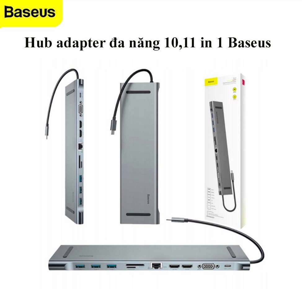 Bộ Chuyển đổi TypeC Hub Baseus 11 in 1