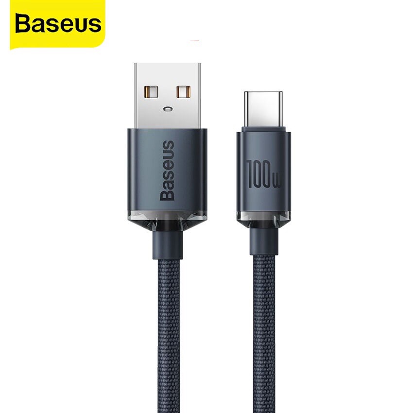 Cáp sạc Baseus Crystal Shine - USB-Lighting Iphone - 1m