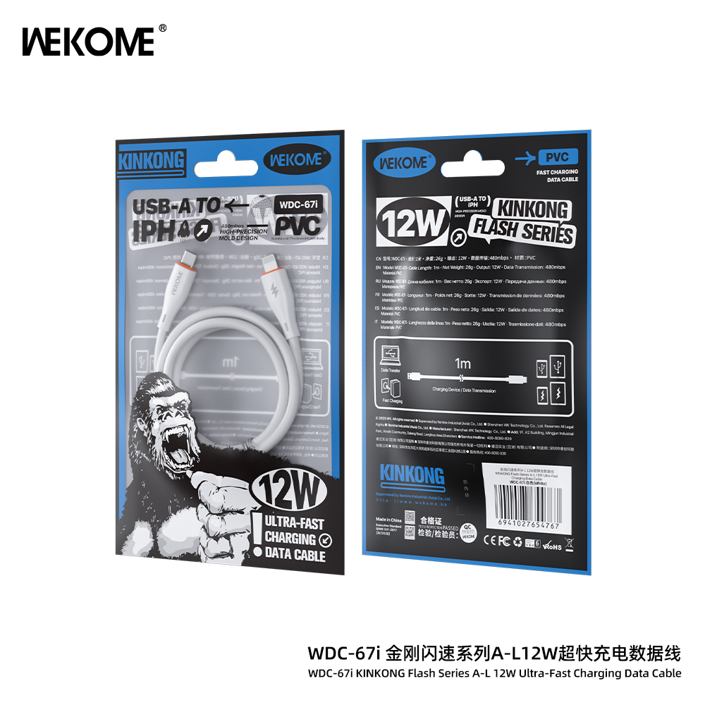 Cáp sạc Wekome WDC-67i USB-Lithing