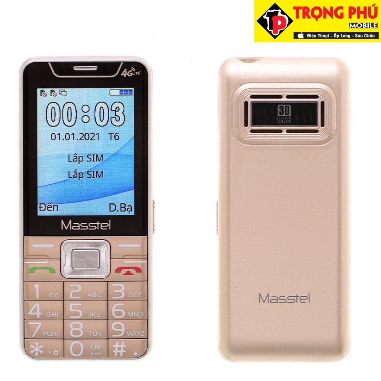 Điện thoại MASSTEL izi 55 4G - Sóng 4G chuẩn Trọng phú mobile